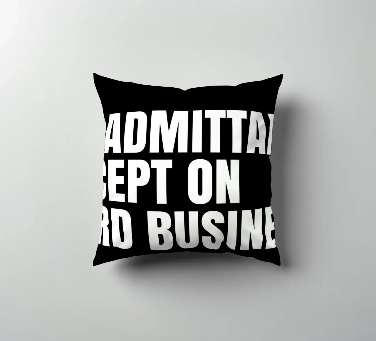 No admittance except on nerd business Kissen von happieeagle