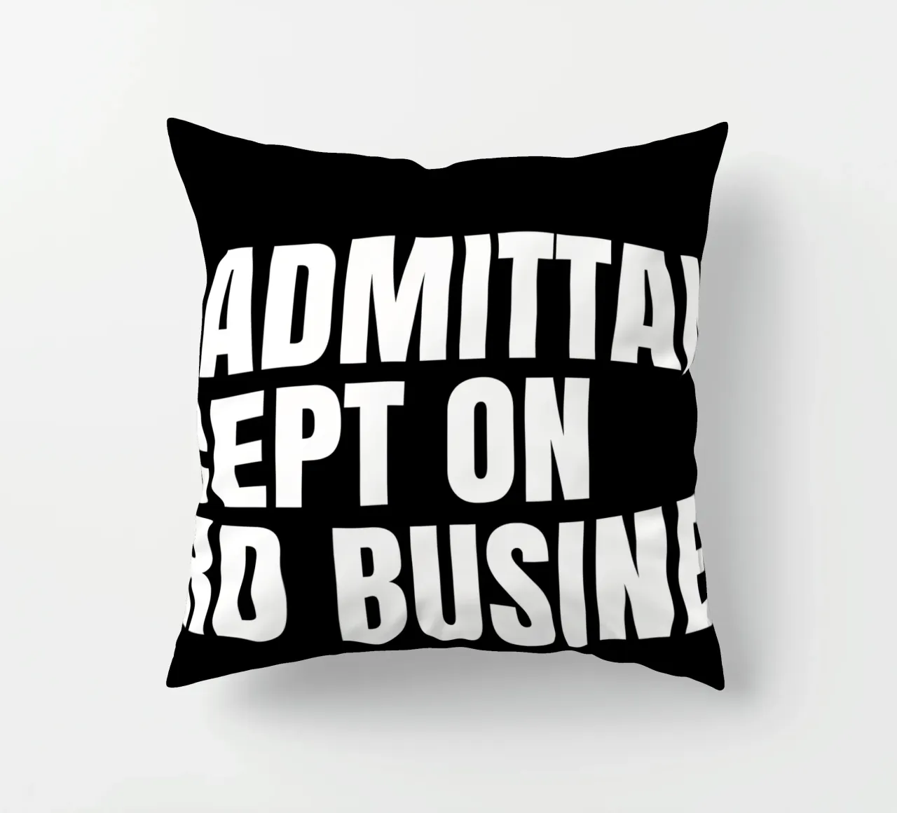 No admittance except on nerd business cuscino da happieeagle
