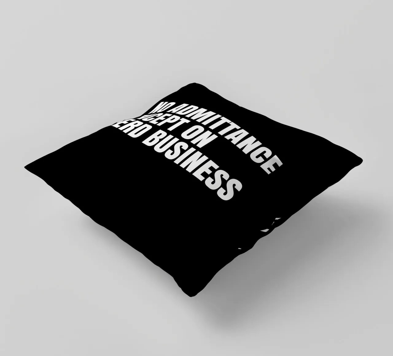 No admittance except on nerd business Kissen von happieeagle