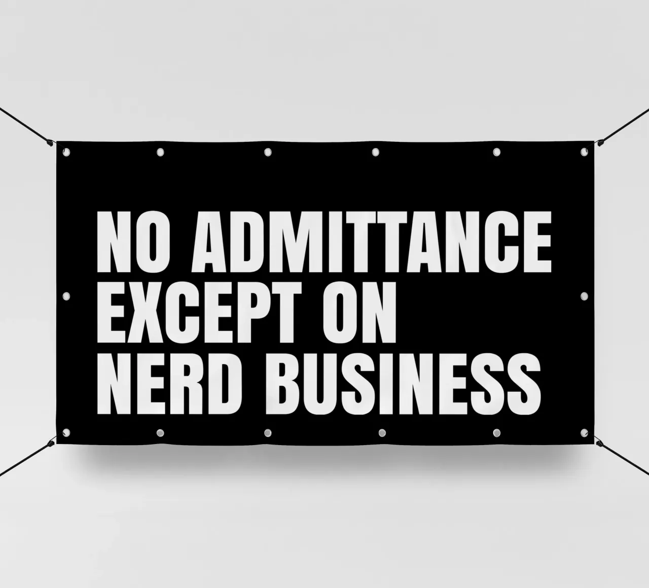 No admittance except on nerd business telo in pvc da happieeagle