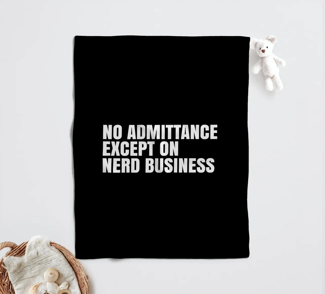 No admittance except on nerd business coperta in pile da happieeagle