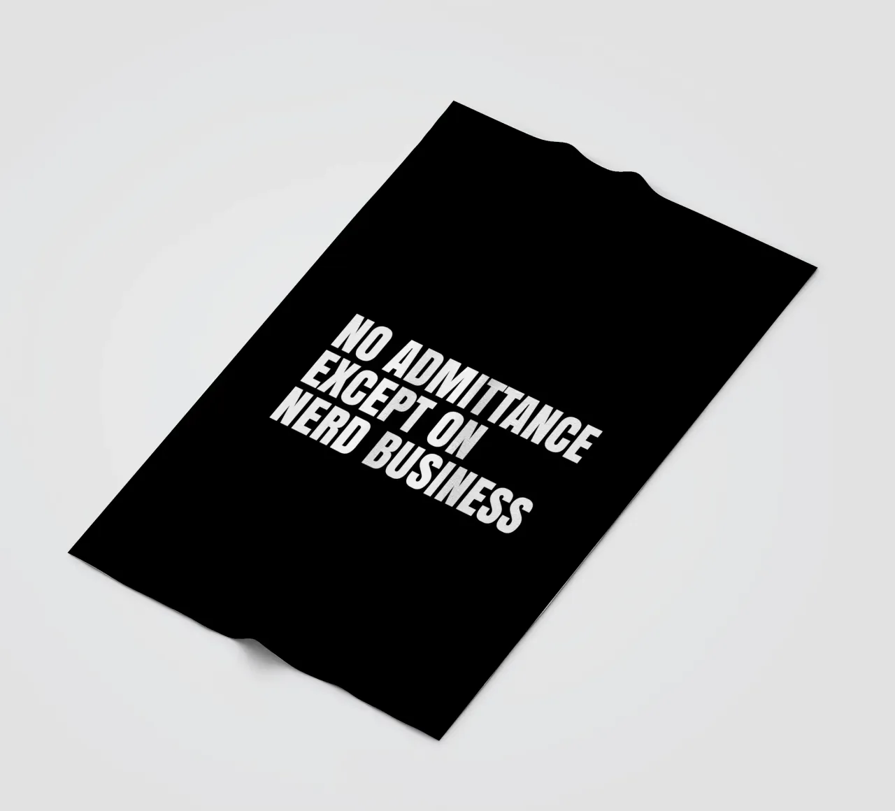 No admittance except on nerd business coperta in pile da happieeagle