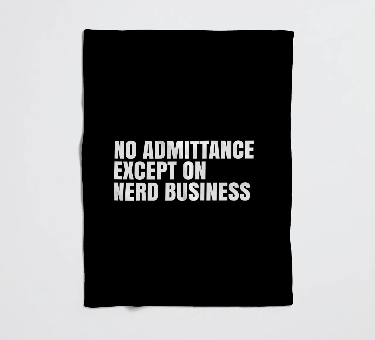 No admittance except on nerd business coperta in pile da happieeagle
