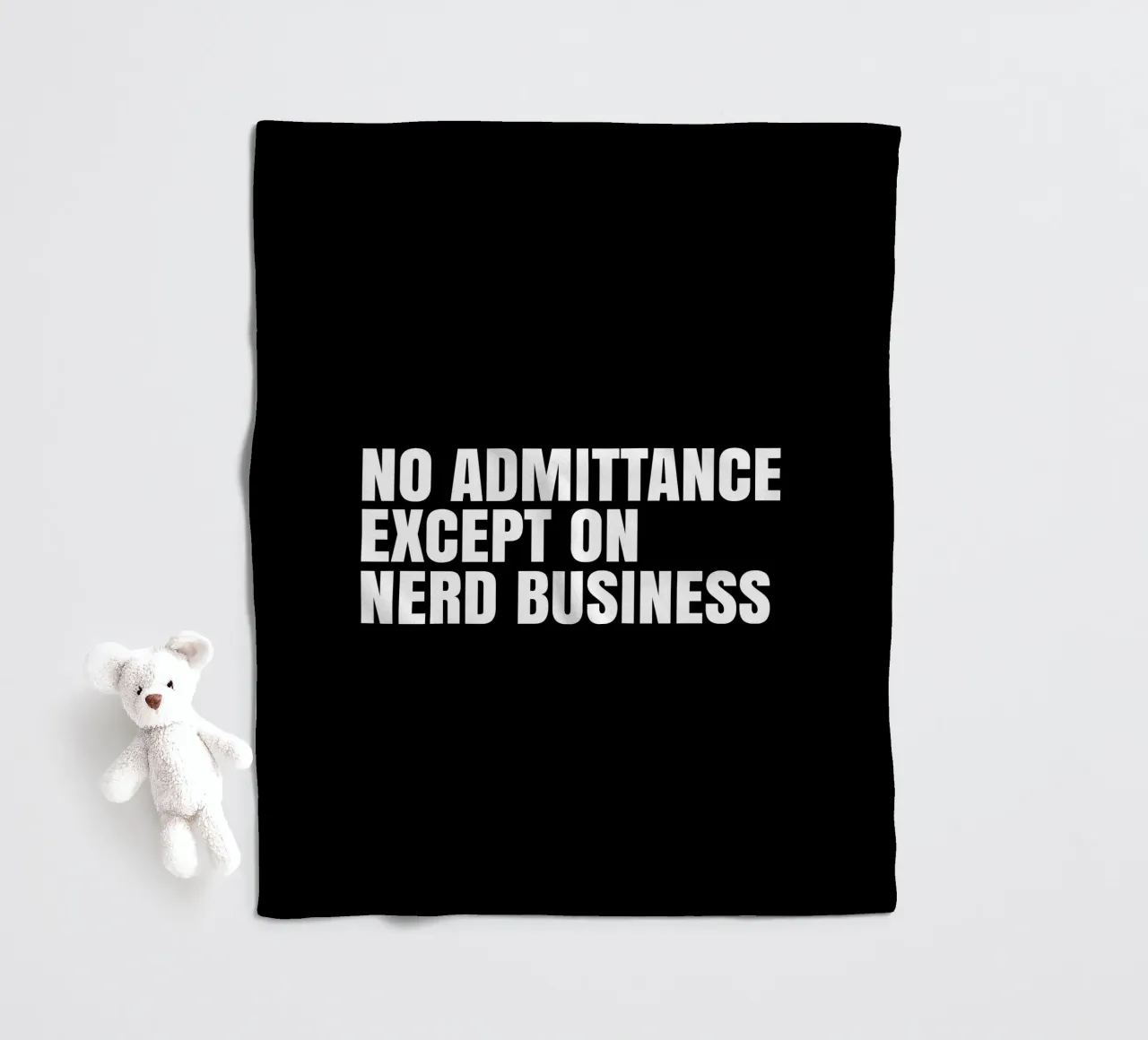 No admittance except on nerd business coperta in pile da happieeagle