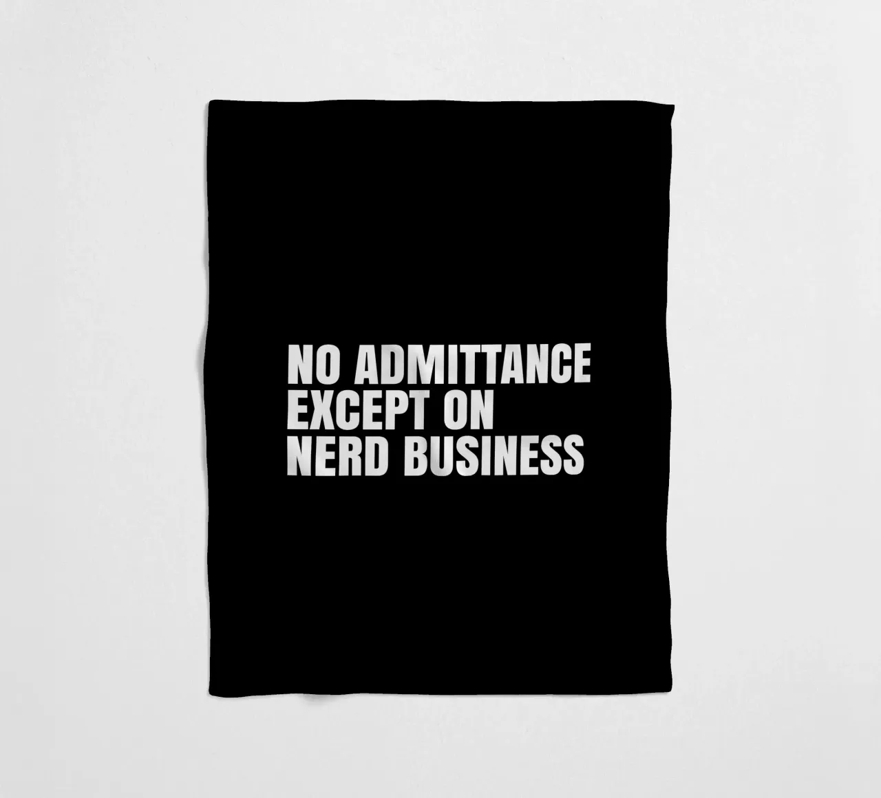 No admittance except on nerd business coperta in pile da happieeagle