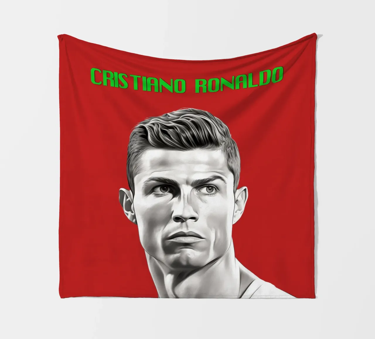 Potenza e grazia di Ronaldo coperta in pile da Carinaprint