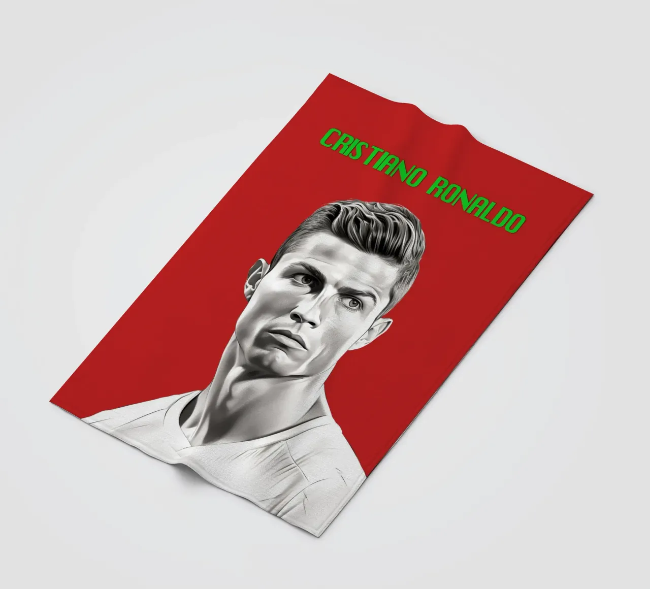 Potenza e grazia di Ronaldo coperta in pile da Carinaprint