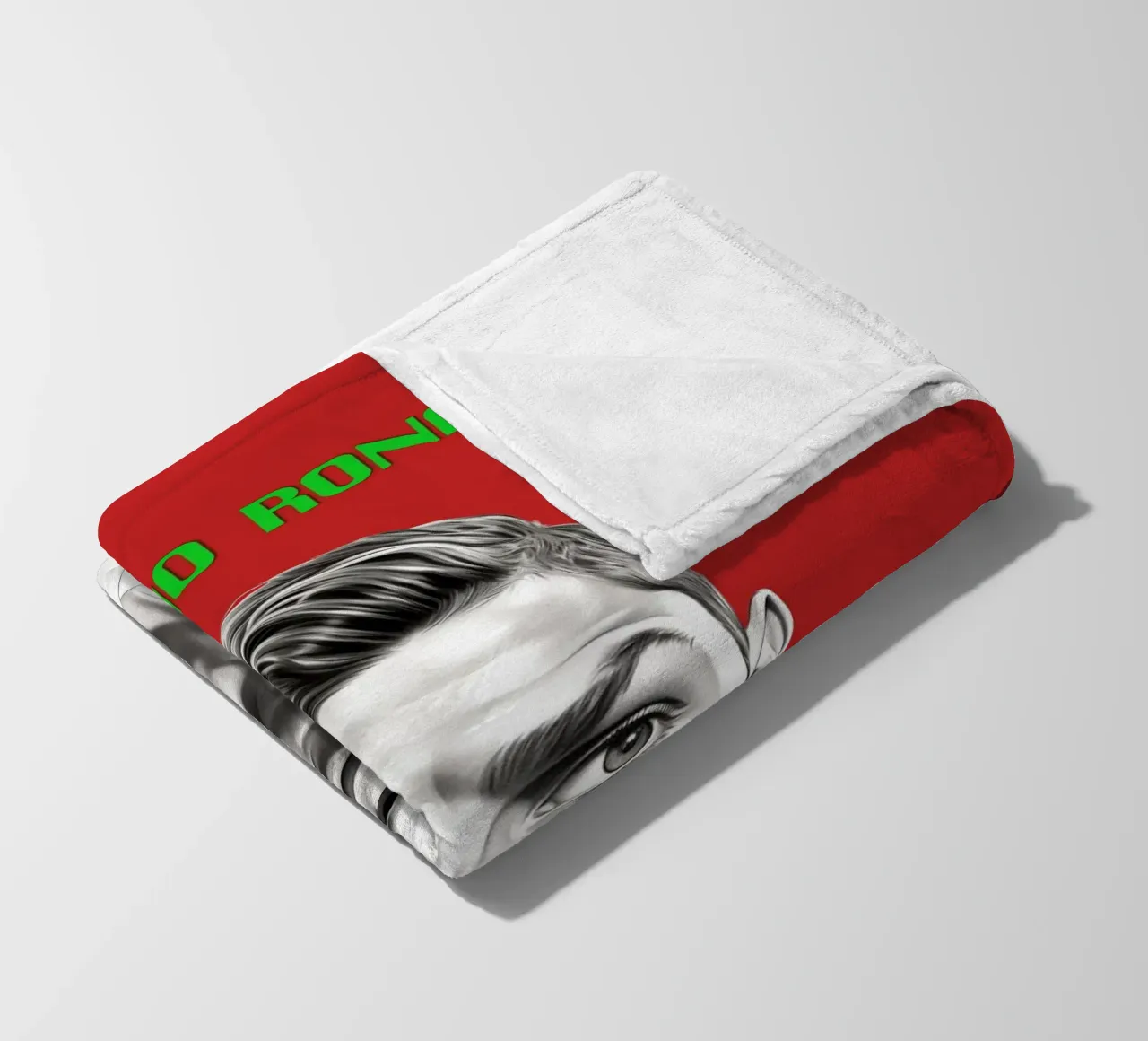 Potenza e grazia di Ronaldo coperta in pile da Carinaprint