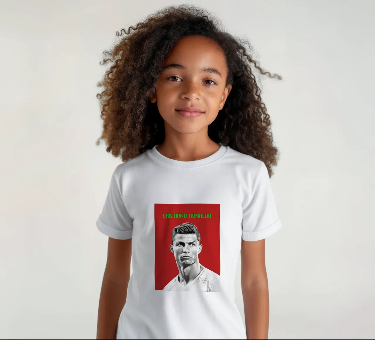 Potenza e grazia di Ronaldo t-shirt bambini da Carinaprint