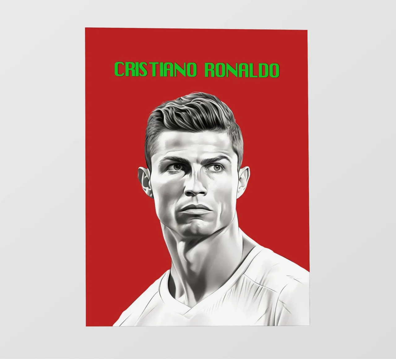 Potenza e grazia di Ronaldo telo in pvc da Carinaprint