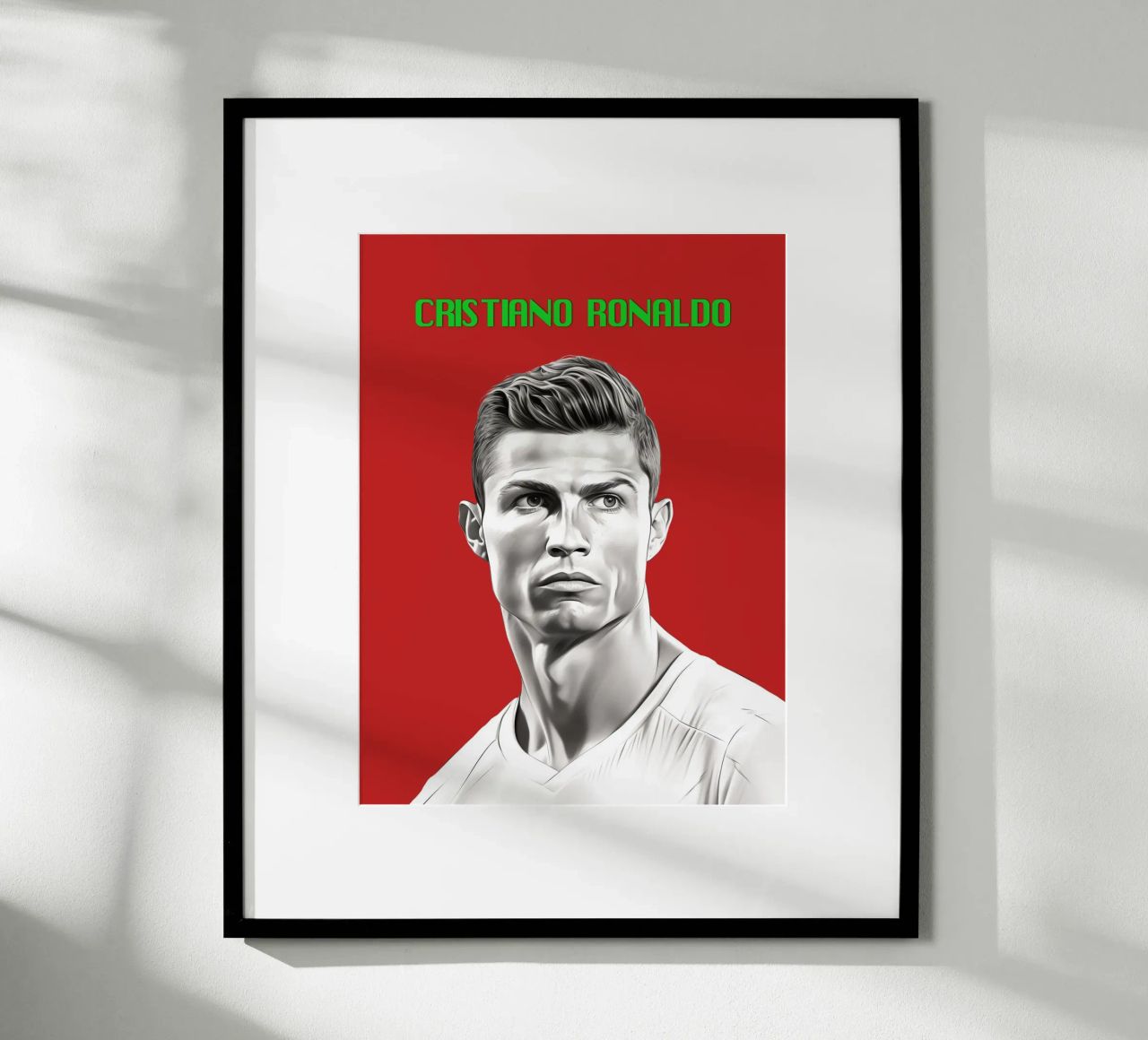 Ronaldo Kraft und Anmut Poster von Carinaprint