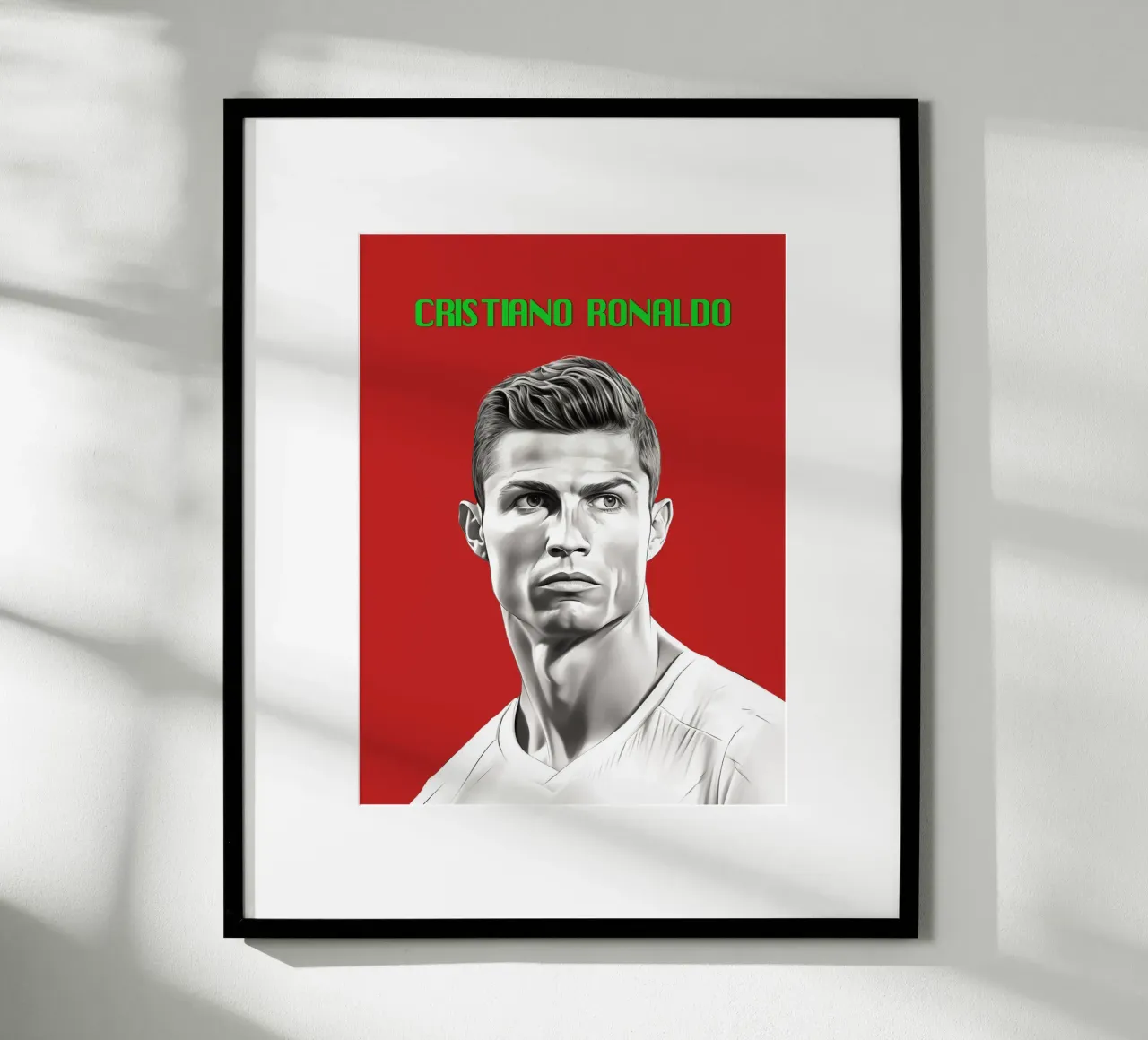 Ronaldo power and grace poster by Carinaprint