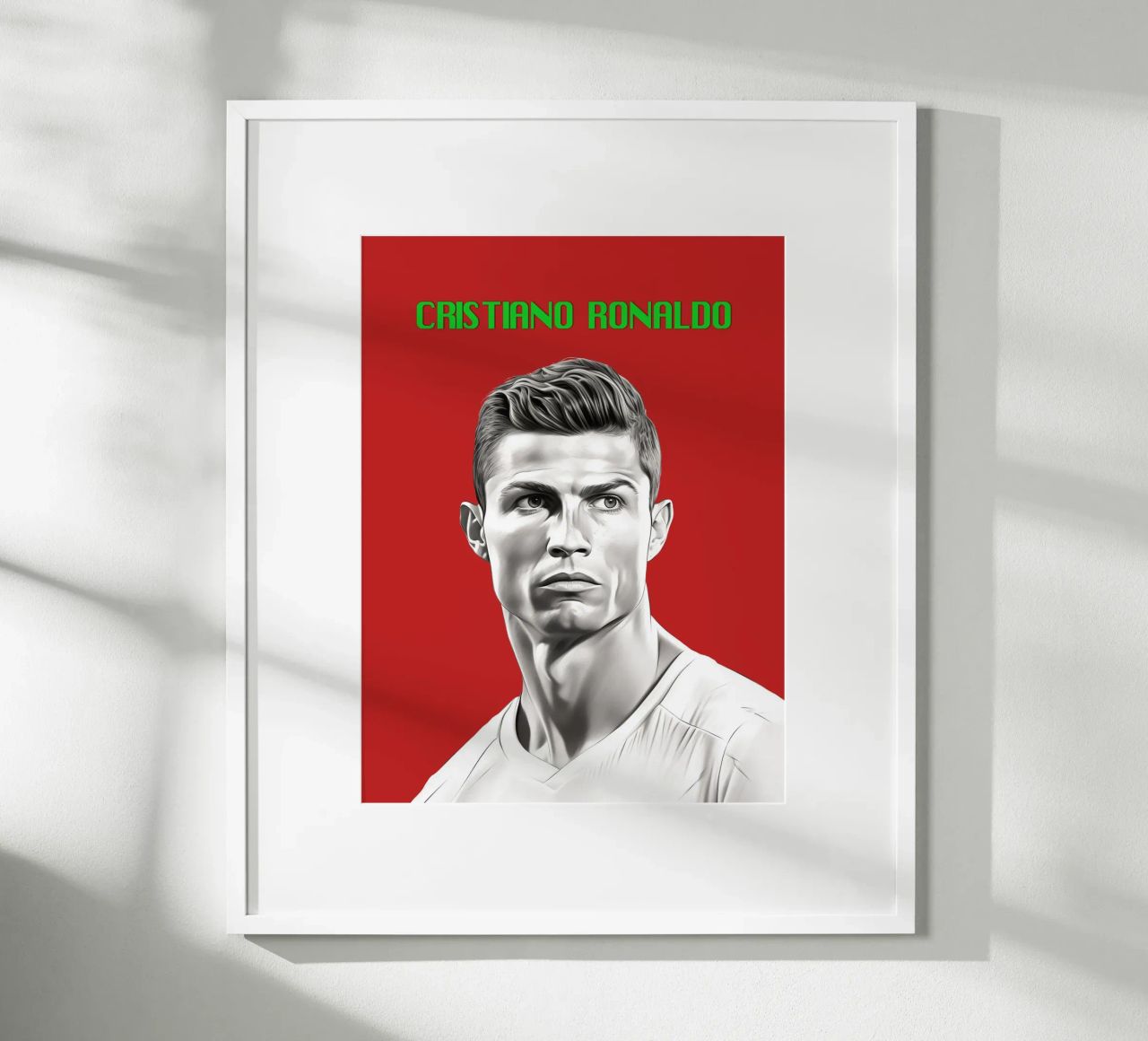 Ronaldo Kraft und Anmut Poster von Carinaprint