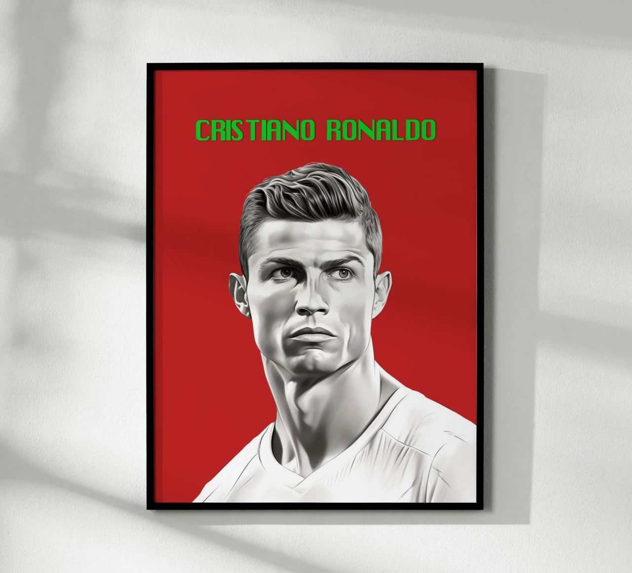 Ronaldo Kraft und Anmut Poster von Carinaprint