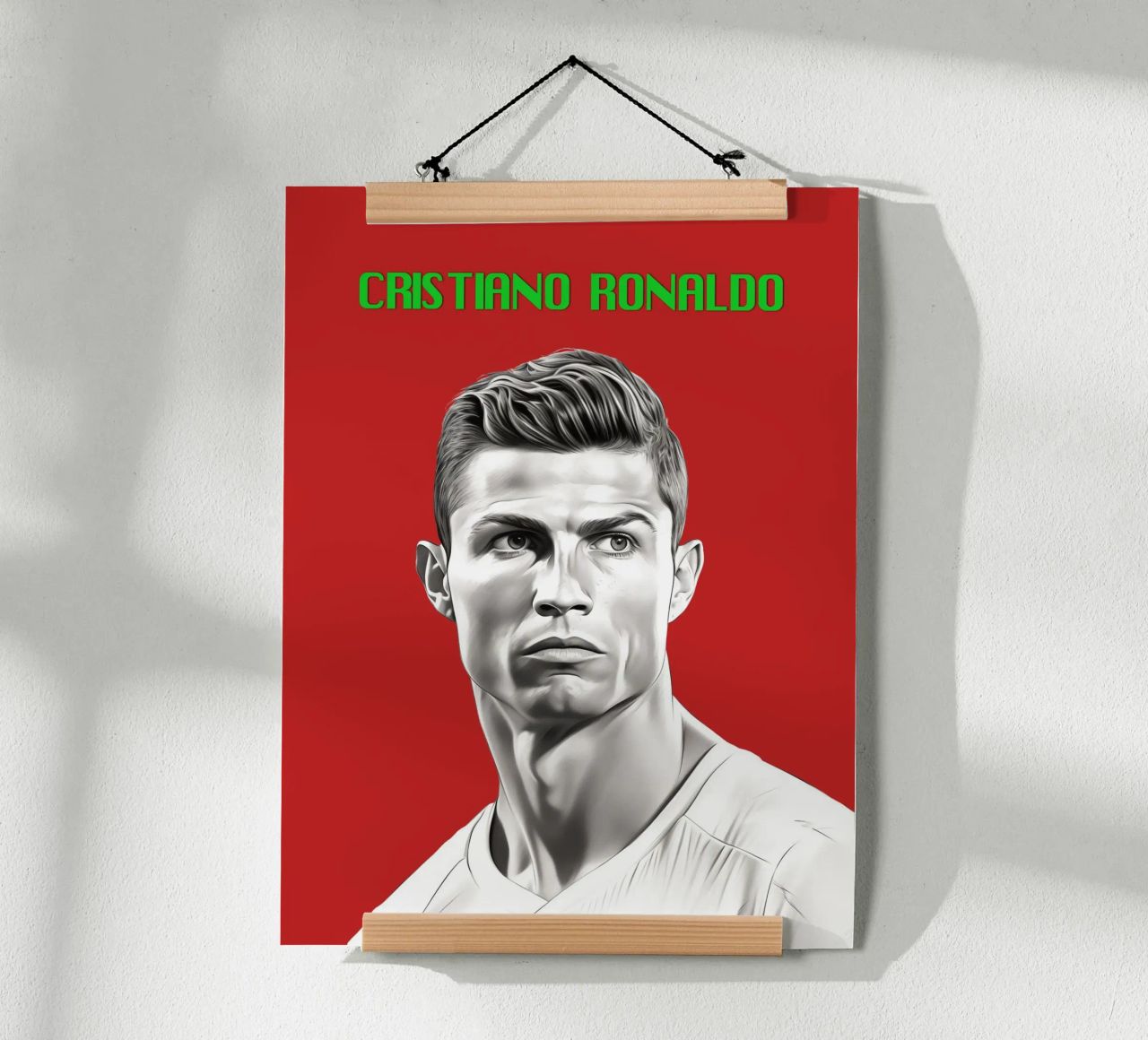 Ronaldo Kraft und Anmut Poster von Carinaprint