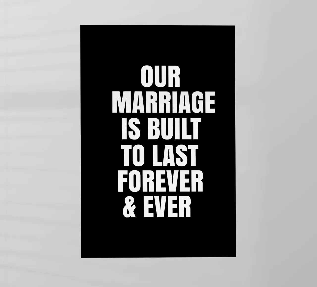 Our marriage is built to last forever and ever pellicola backlit da happieeagle