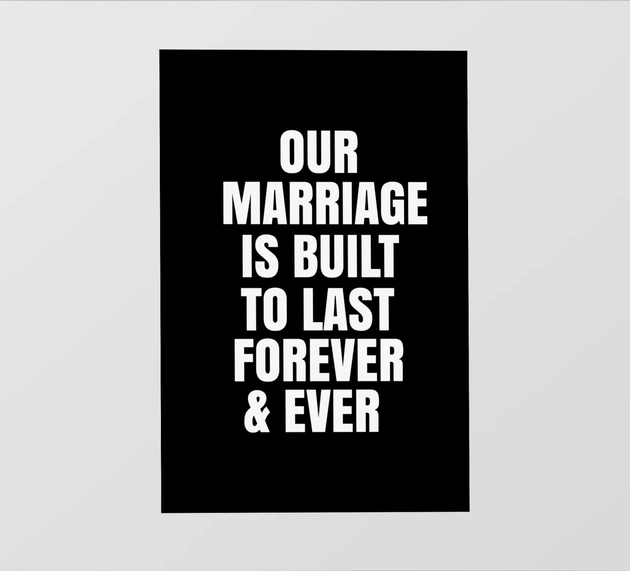 Our marriage is built to last forever and ever pellicola backlit da happieeagle