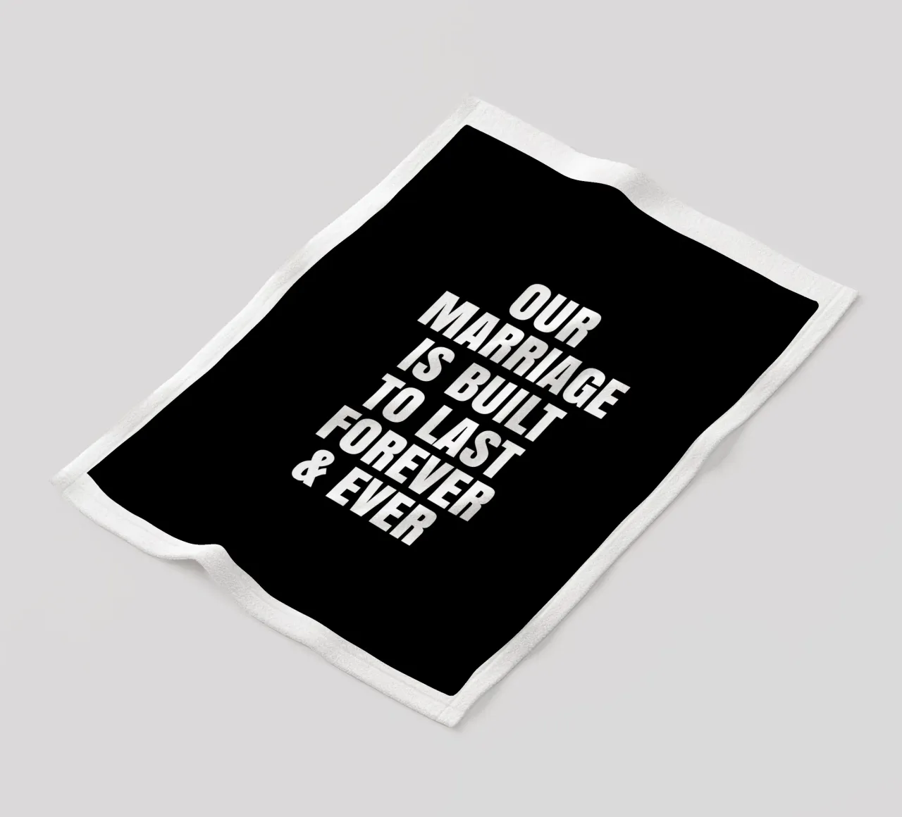 Our marriage is built to last forever and ever coperta in pile da happieeagle