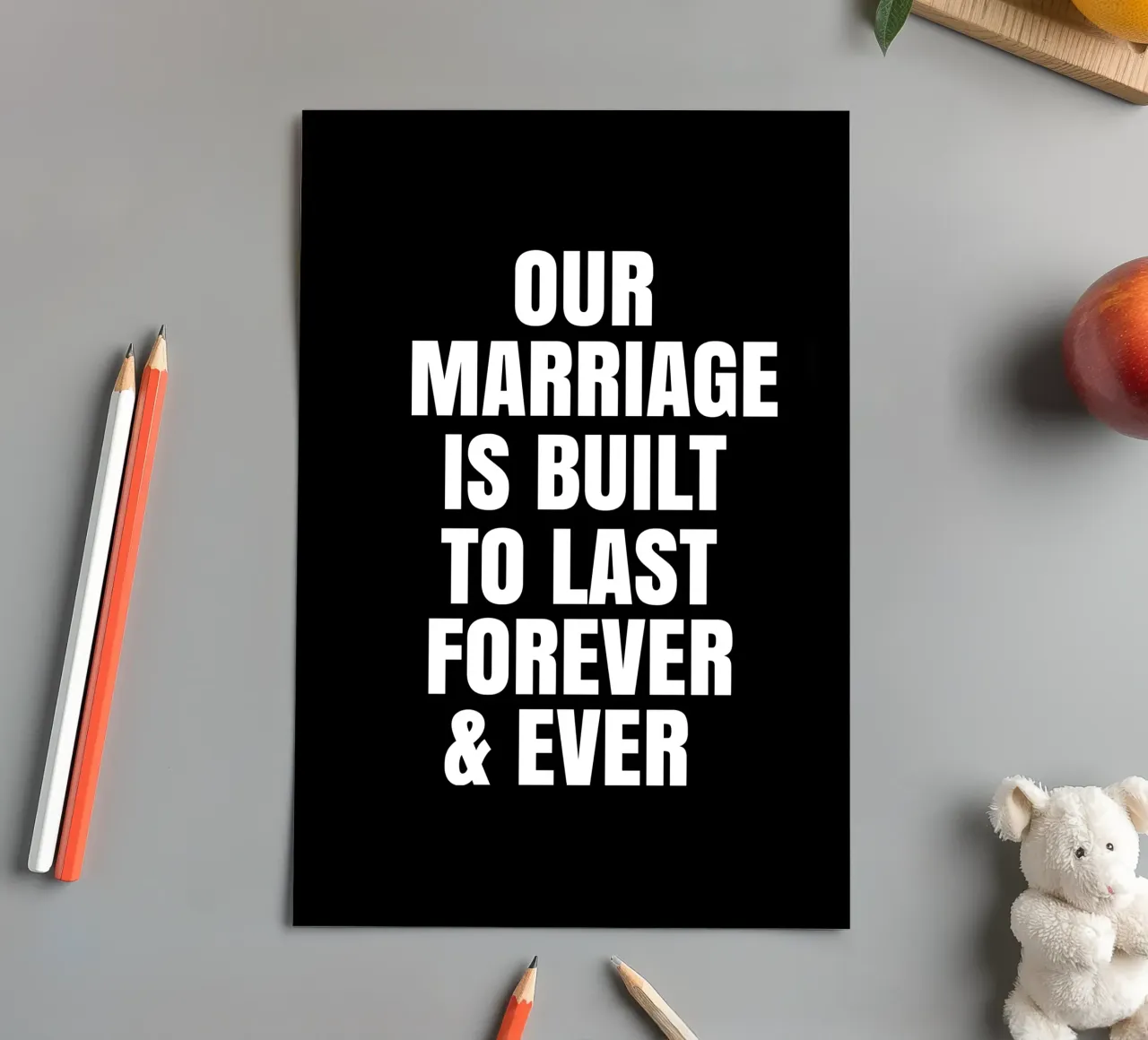 Our marriage is built to last forever and ever Stickerbogen von happieeagle
