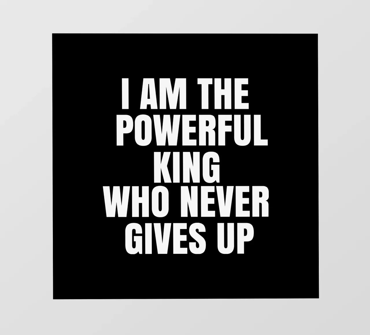 I am the powerful king who never gives up pellicola backlit da happieeagle