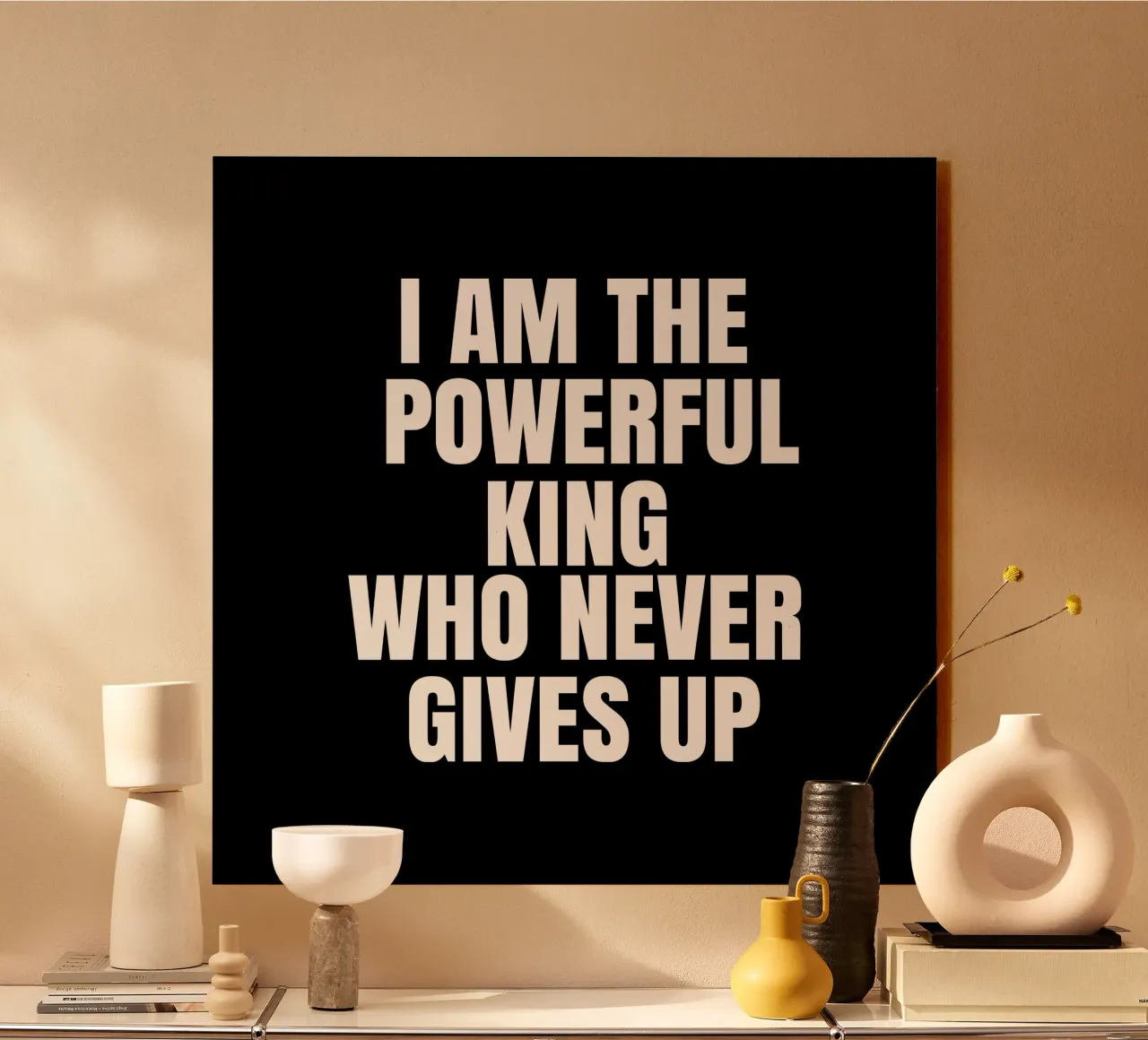 I am the powerful king who never gives up alluminio dibond da happieeagle