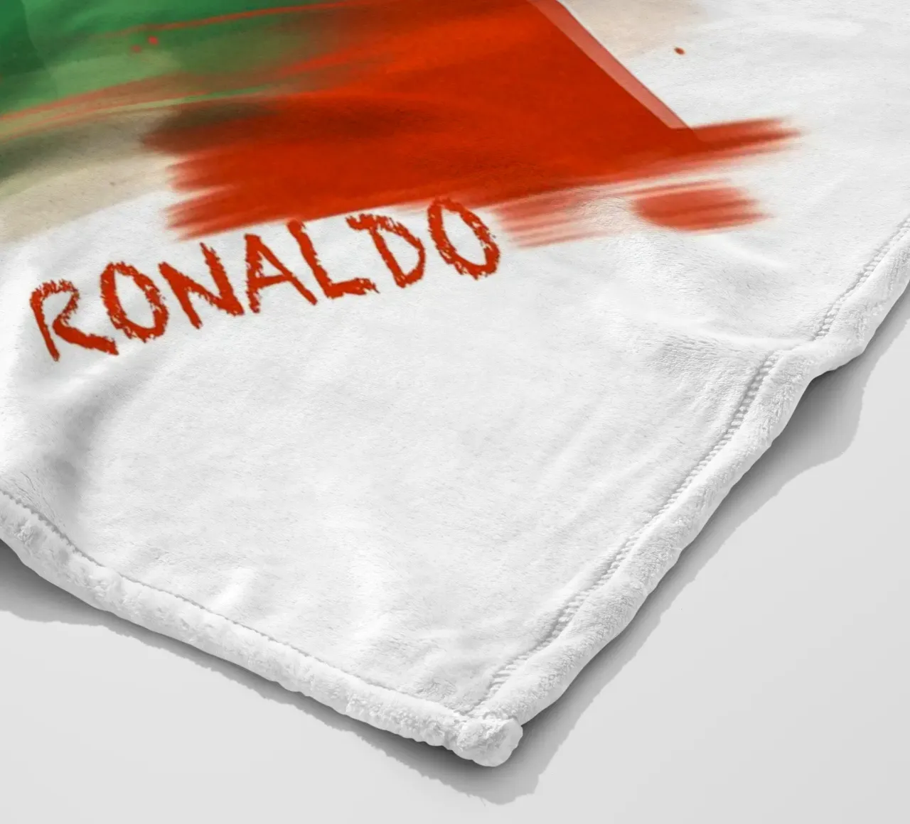 Il gioco di colori del calcio di Ronaldo coperta in pile da Carinaprint