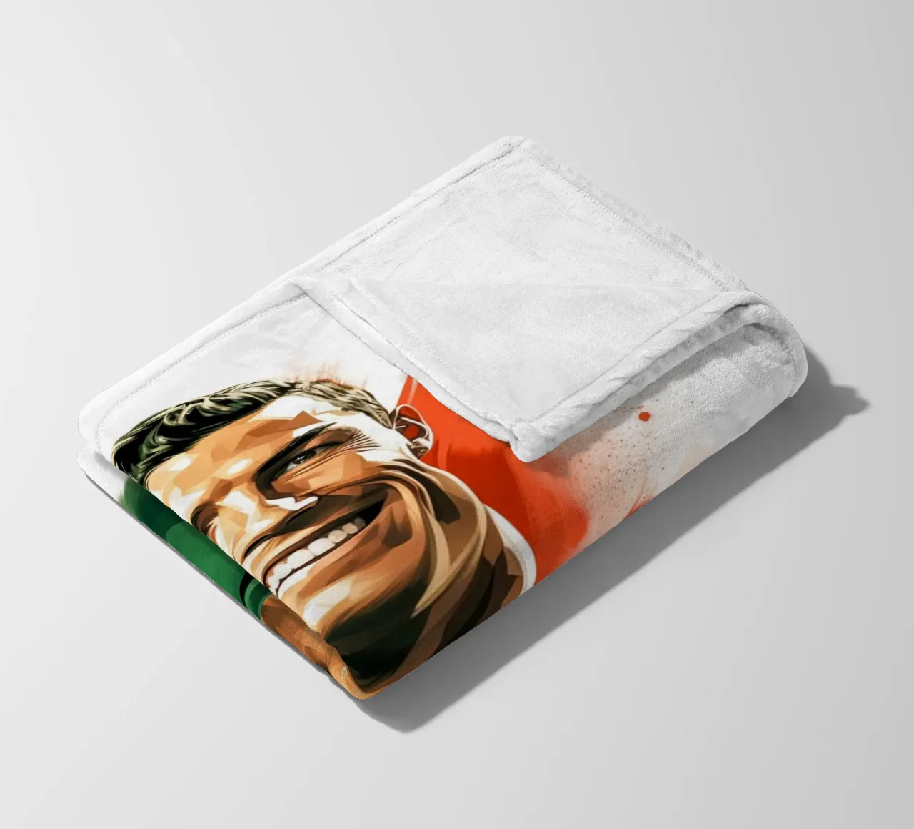 Il gioco di colori del calcio di Ronaldo coperta in pile da Carinaprint