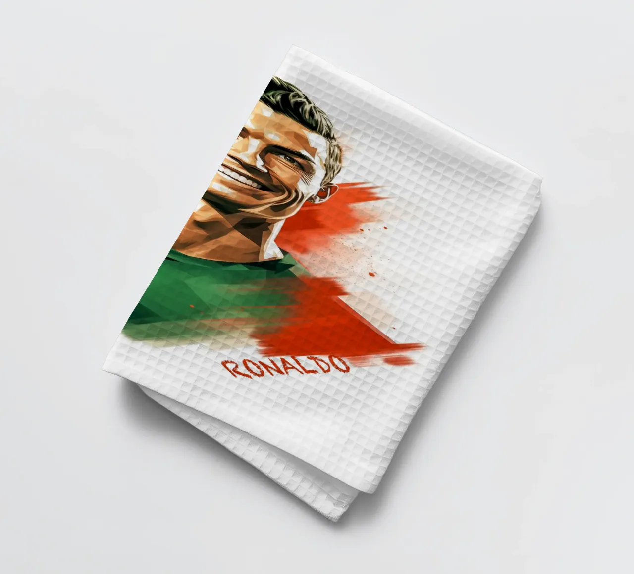 Il gioco di colori del calcio di Ronaldo canovaccio da cucina da Carinaprint