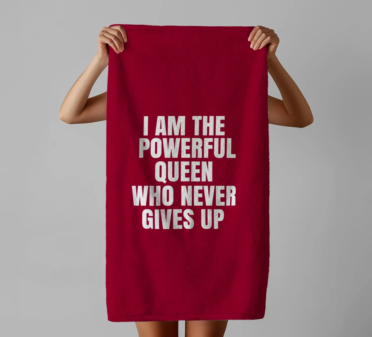 I am the powerful queen who never gives up asciugamano da bagno da happieeagle