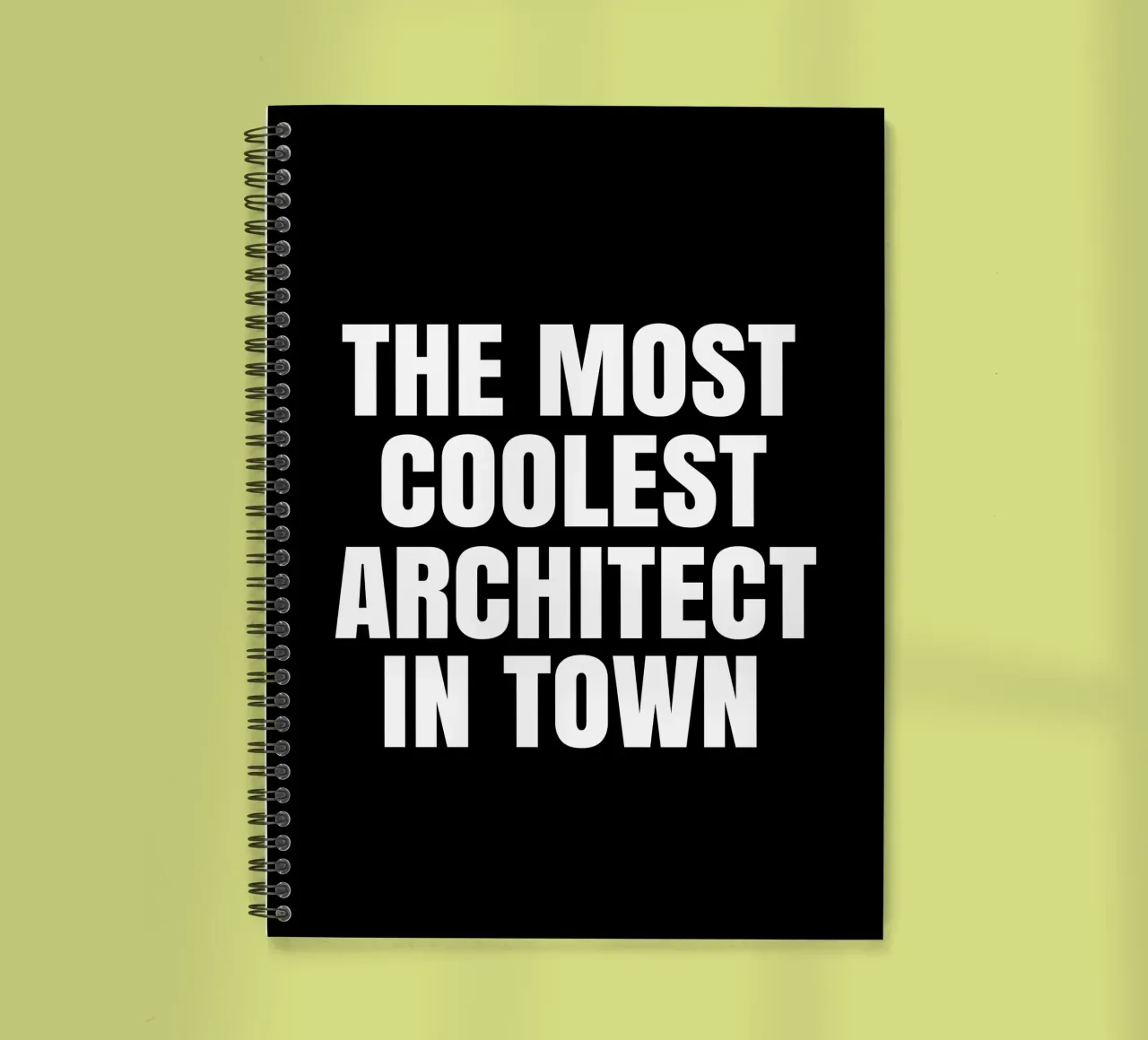 The most coolest architect in town spiral notebook by happieeagle