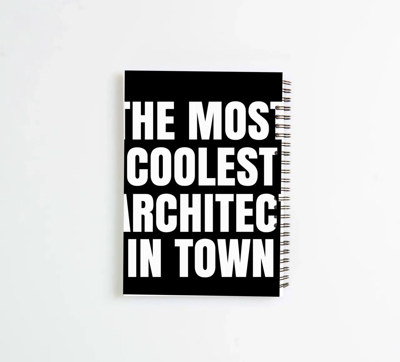 The most coolest architect in town spiral notebook by happieeagle