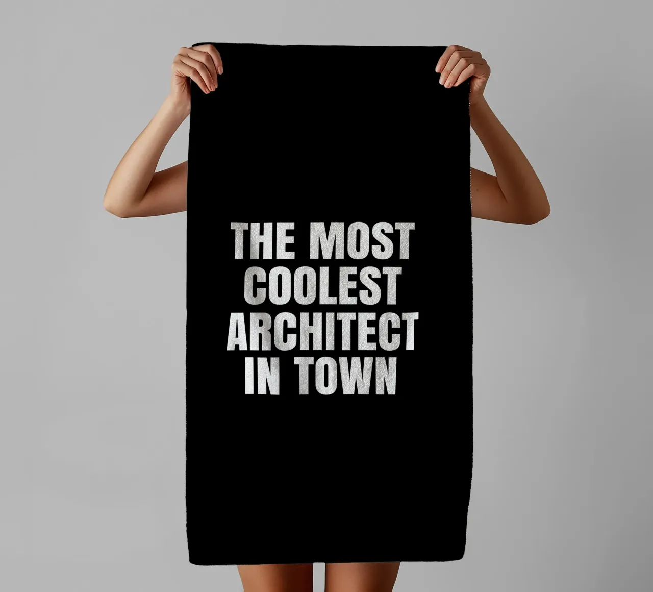 The most coolest architect in town asciugamano da bagno da happieeagle