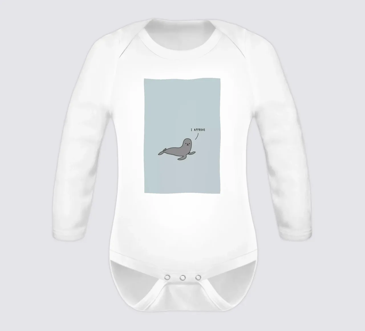 Seal of Approval body neonato maniche lunghe da Jaco Haasbroek