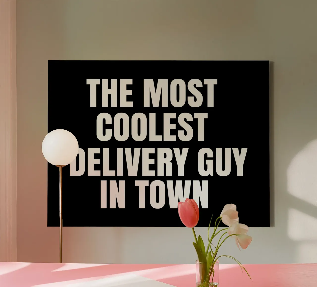 The most coolest delivery guy in town tela con Cornice a cassetta da happieeagle