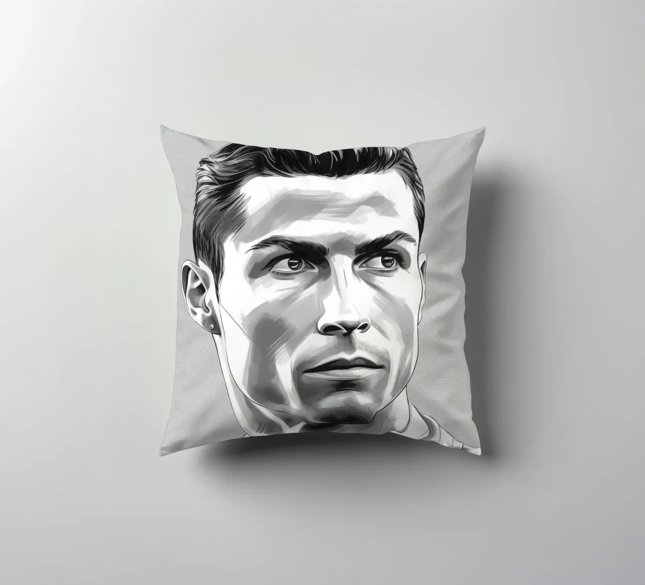 Ronaldo Champion in Skizze cuscino da Carinaprint