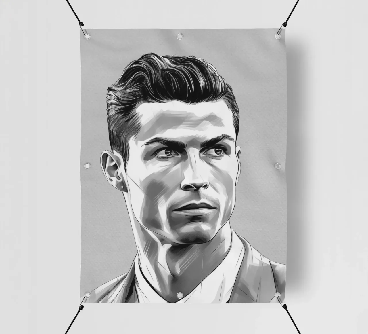 Ronaldo Champion in Skizze telo in pvc da Carinaprint