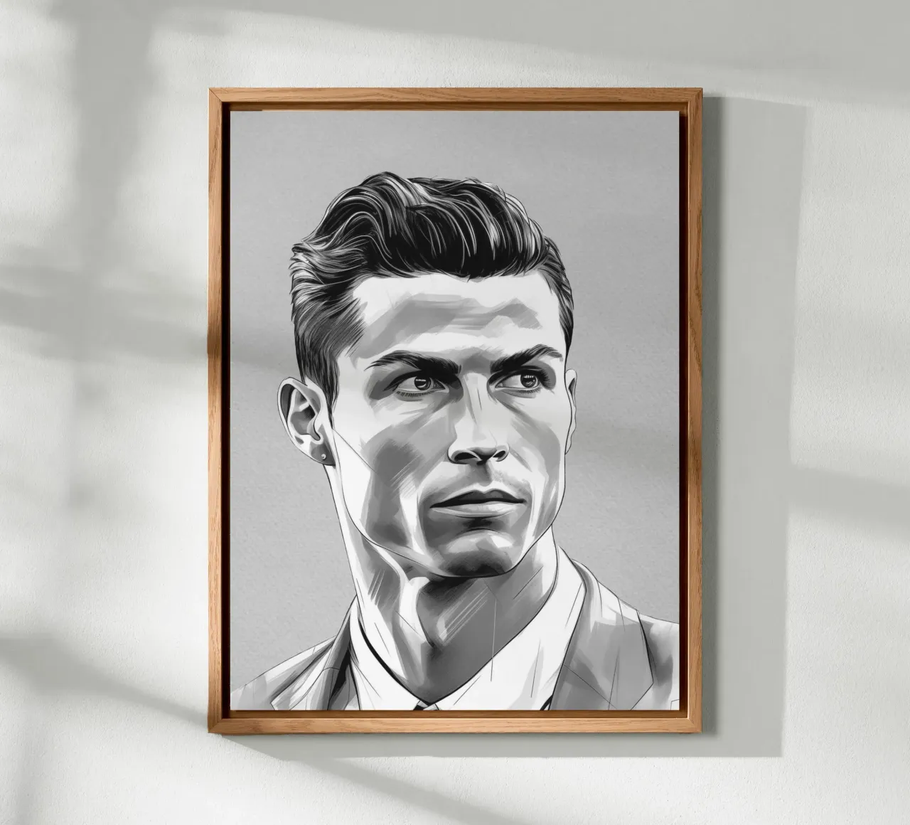 Ronaldo Champion in Skizze alluminio dibond da Carinaprint