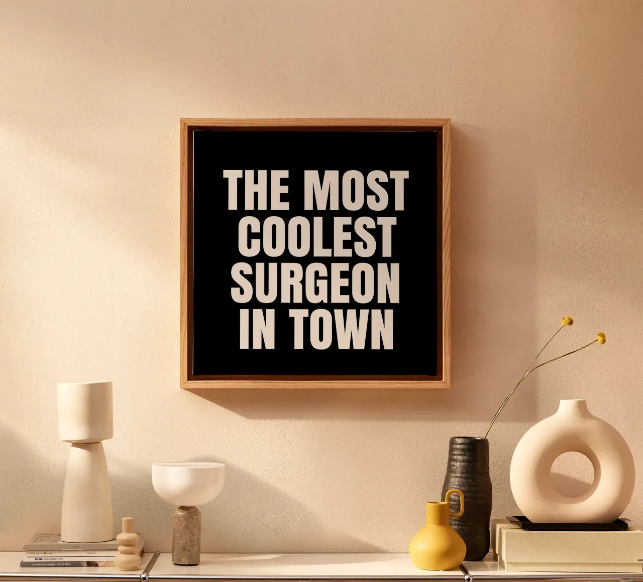 The most coolest surgeon in town tela con Cornice a cassetta da happieeagle
