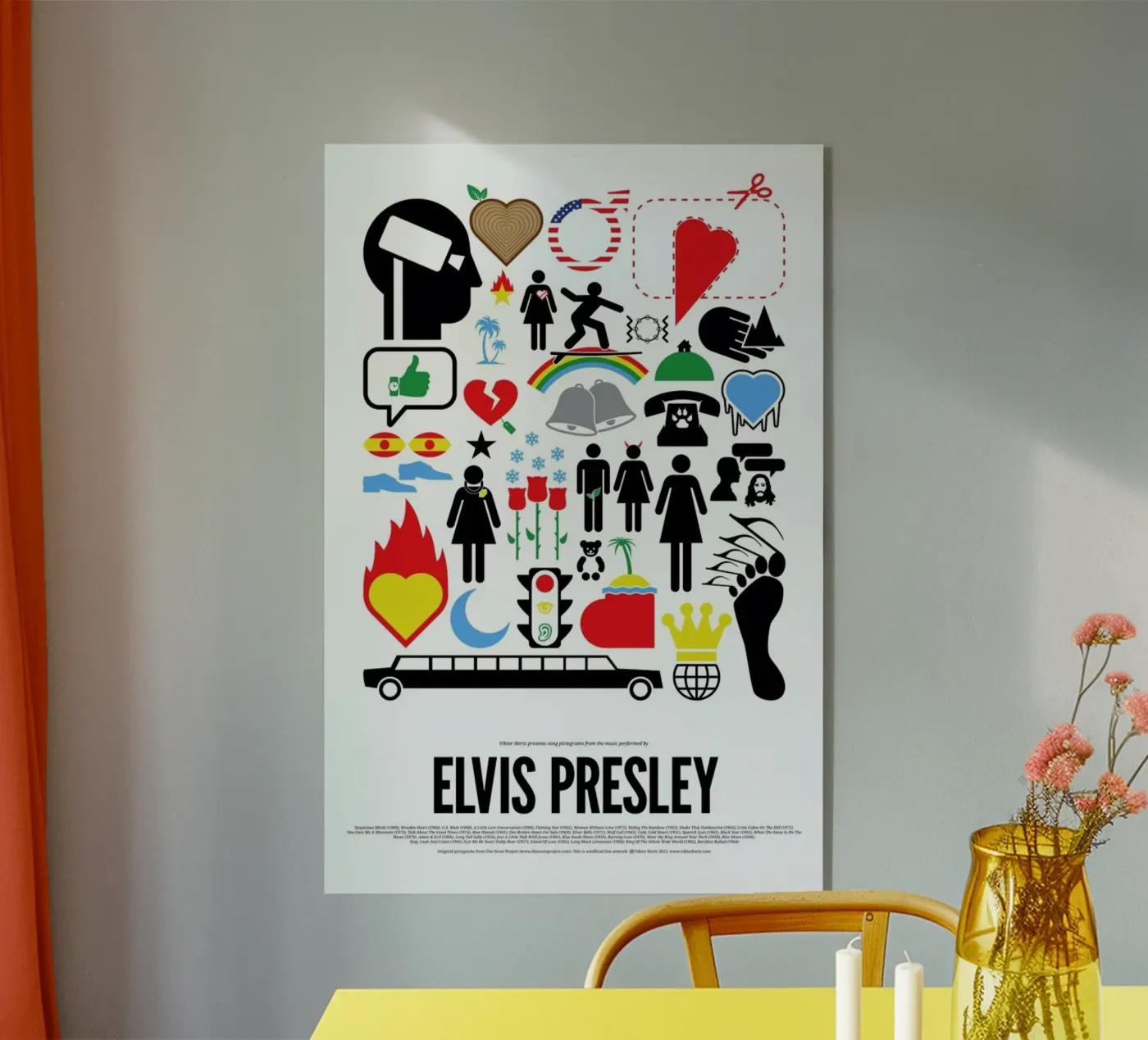 Elvis Presley plexiglass da Viktor Hertz