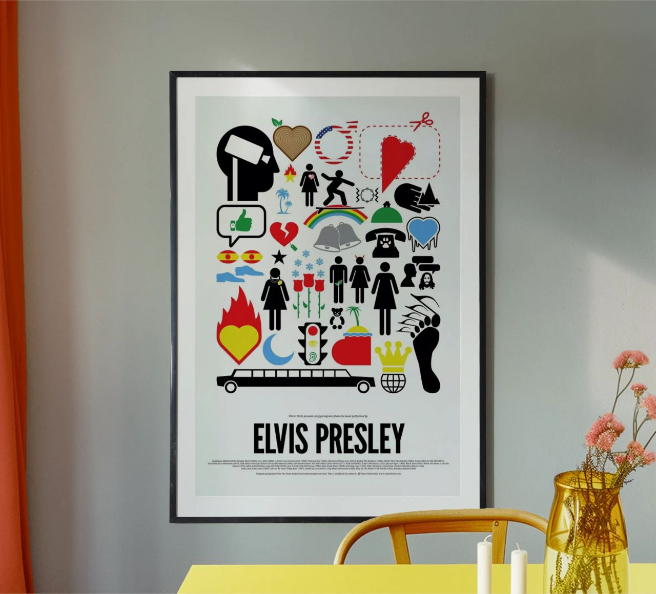 Elvis Presley poster by Viktor Hertz