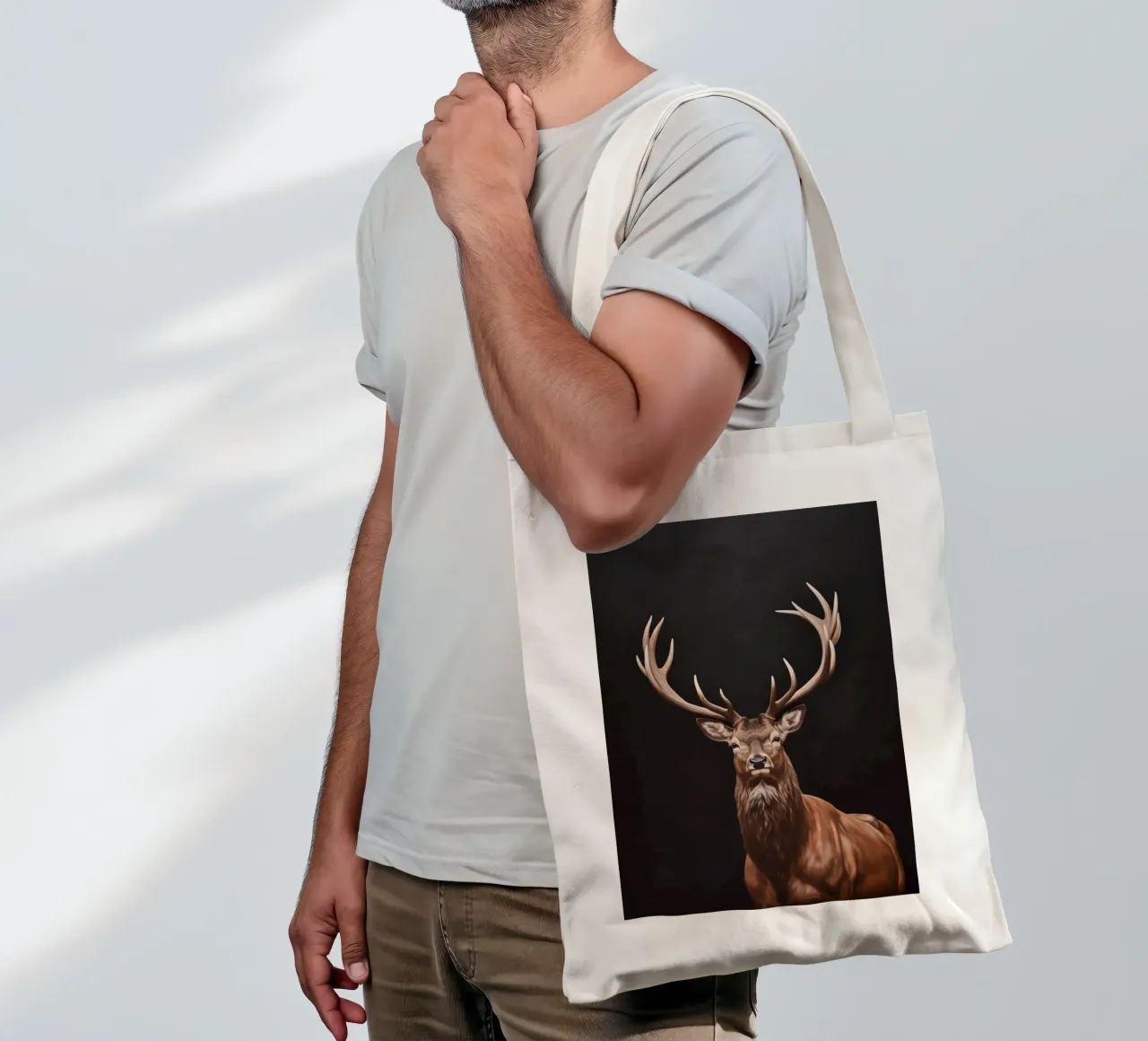 Portrait de cerf majestueux tote bag de Carinaprint