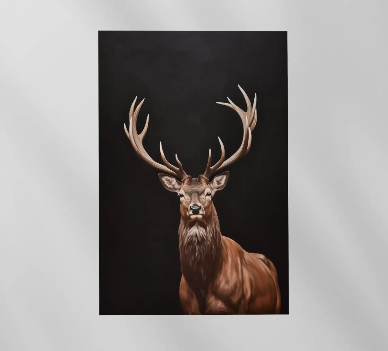 Majestätischer Hirsch Porträt Backlit Folie von Carinaprint