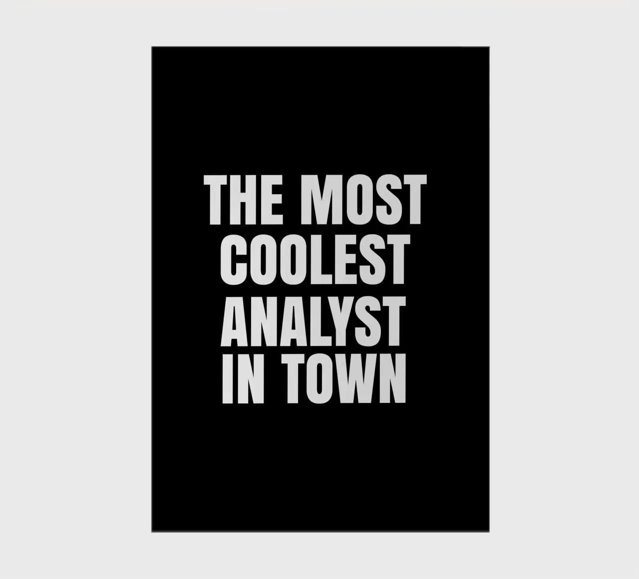 The most coolest analyst in town notebook by happieeagle