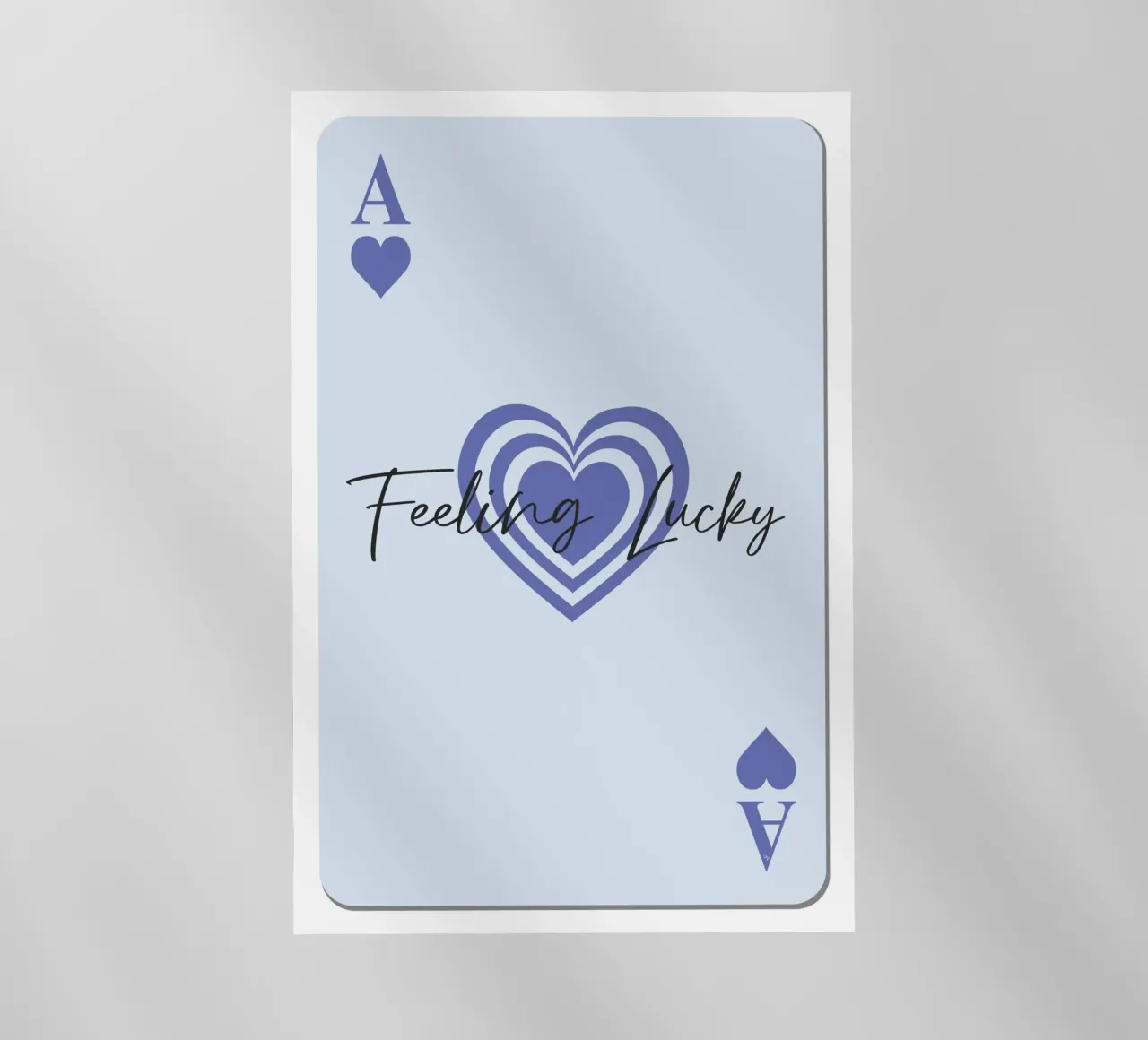 Carta da gioco Asso blu pellicola backlit da Martina