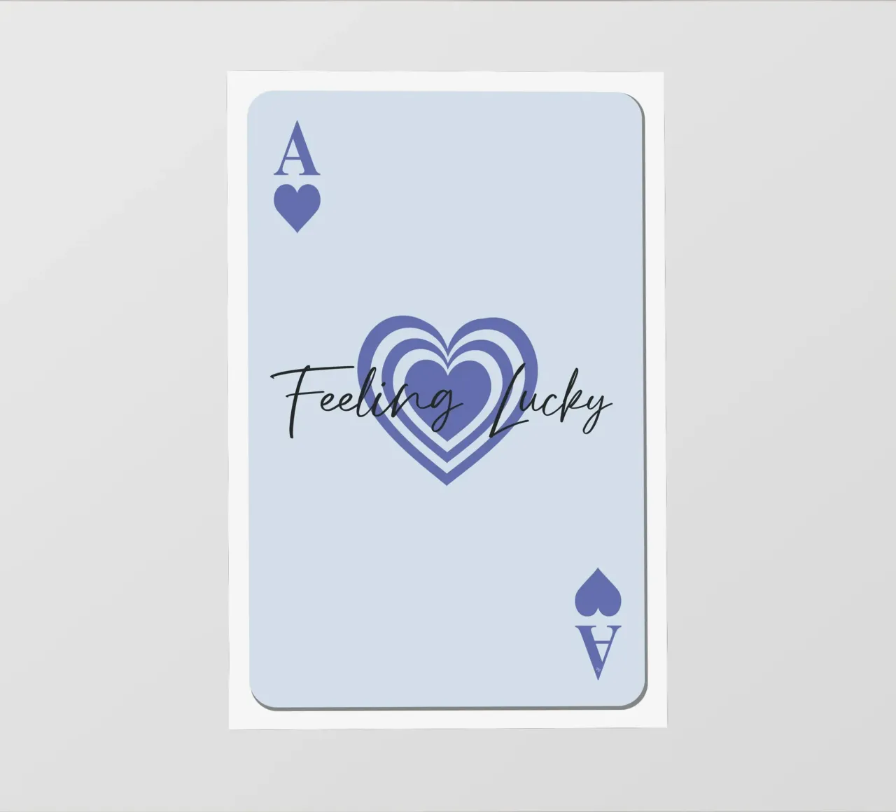 Carta da gioco Asso blu pellicola backlit da Martina