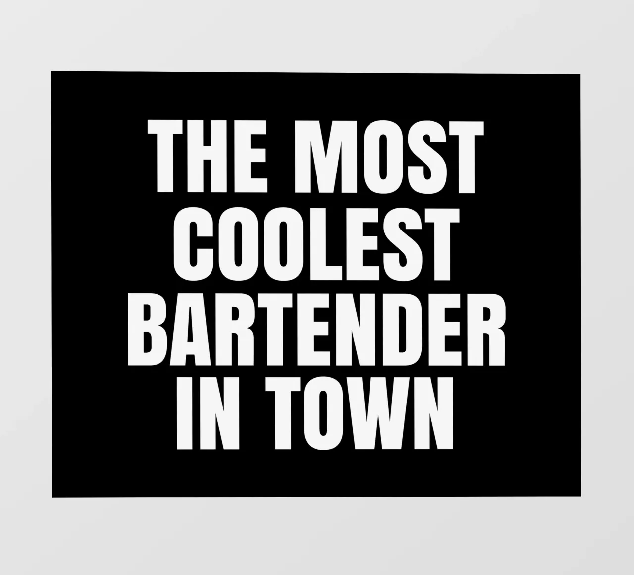 The most coolest bar tender in town telo in pvc da happieeagle