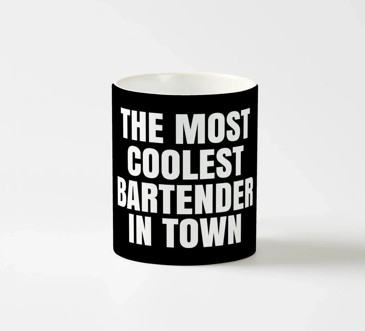 The most coolest bar tender in town tazza in ceramica da happieeagle