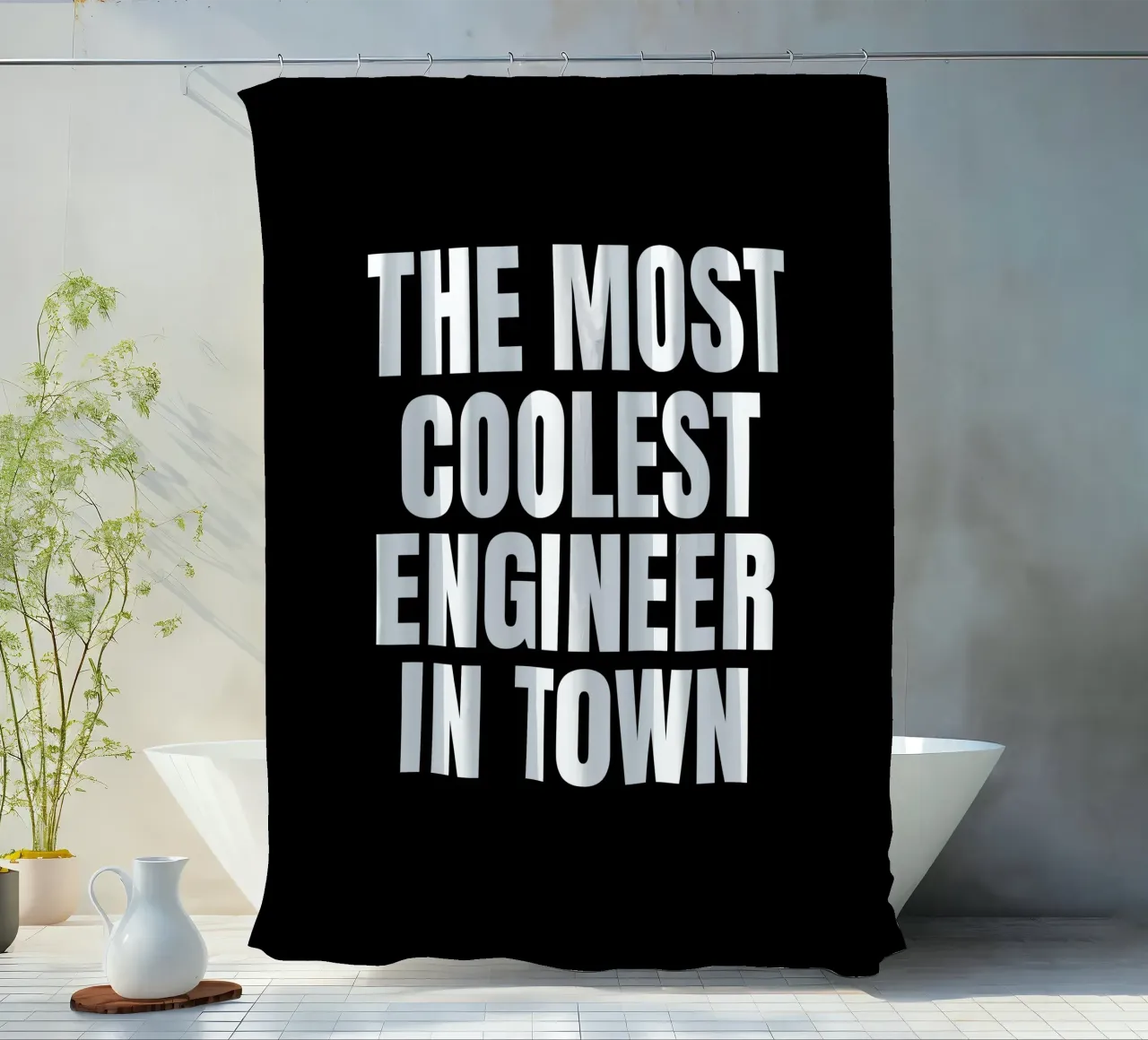 The most coolest engineer in town tenda da doccia da happieeagle