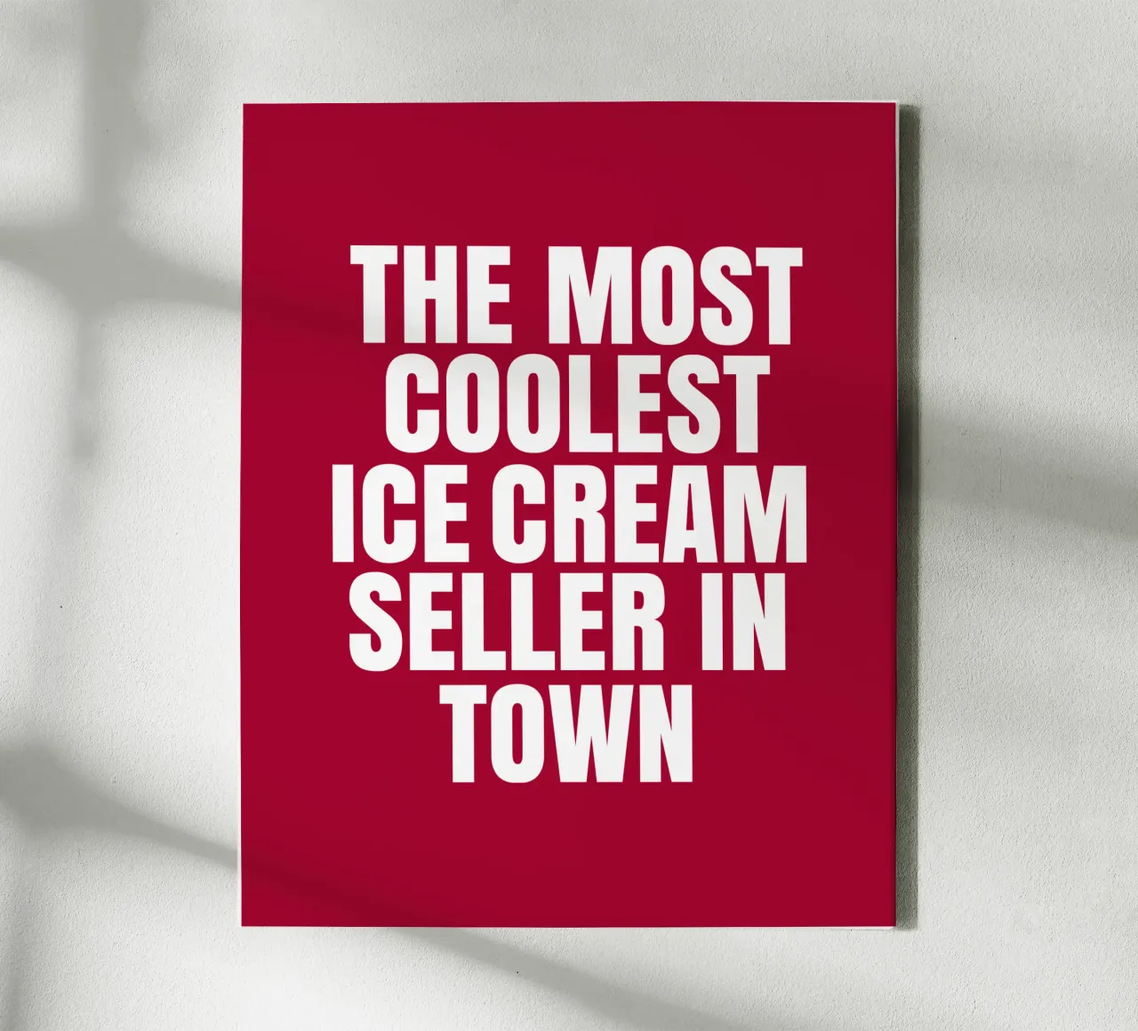 The most coolest ice cream seller in town tela con Cornice a cassetta da happieeagle
