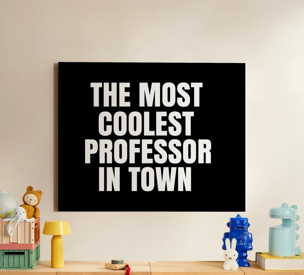 The most coolest professor in town tela con Cornice a cassetta da happieeagle
